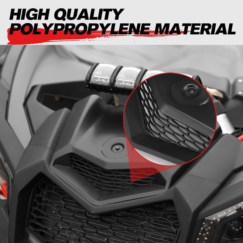 A & UTV PRO Maverick X3 Turbo Hood Scoop, Front Air Intake Kit for 2017-2024 2025 Can-Am Maverick X3 XDS XRS Max Turbo R Accessories, Replace OEM #705014313, 1PCS - Image 4